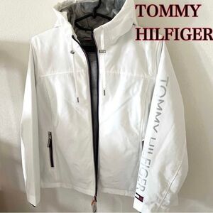 🤍💎💎Tommy Hilfiger Women's White Utility Jacket unisex